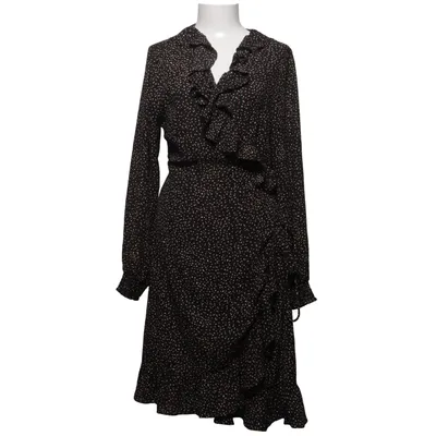 Wrap dress (Black, Beige) from Just Recycled polyester