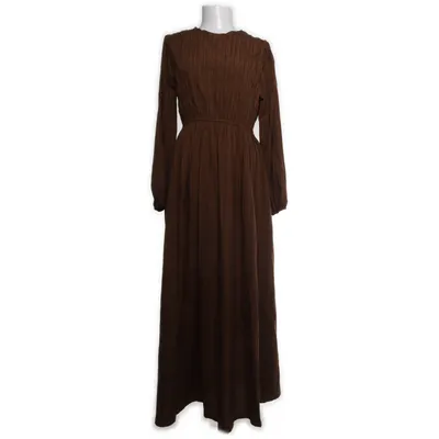 Långklänning (Brun) från Trendyol Elastan, Polyester, Viskos