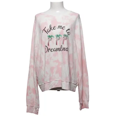 Sweatshirt (Pink, White) from Wildfox Elastane, Polyester, Viscose