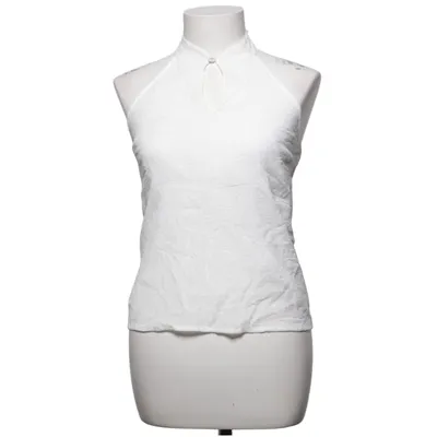 Halterneck top (Hvid) fra Brownie Bomuld, Polyamid, Viscose