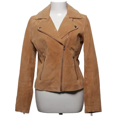 Veste de motard (Marron) de Livelo Cuir, Polyester