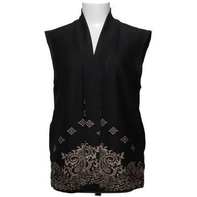 Gilet (Noir, Beige) de Sorbet Élasthane, Polyester, Viscose