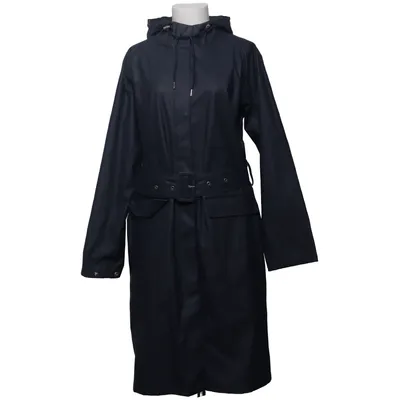 Regnfrakke (Blå) fra YAS Polyester, Polyurethan