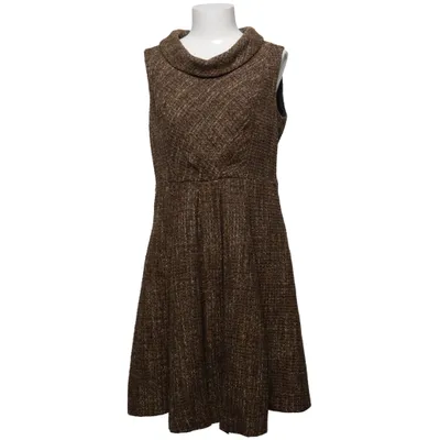 Robe (Marron, Or) de Tu Acrylique, Fibre métallique, Polyester, Viscose, Laine