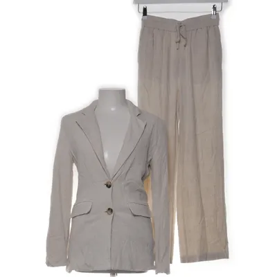 Jakkesæt (Beige) fra Selected Femme Linned, Viscose