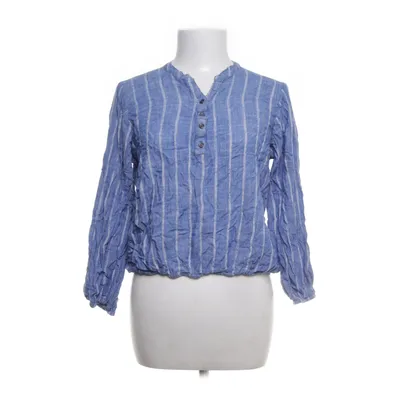 Blouse (Blue, White) from Vanting Viscose