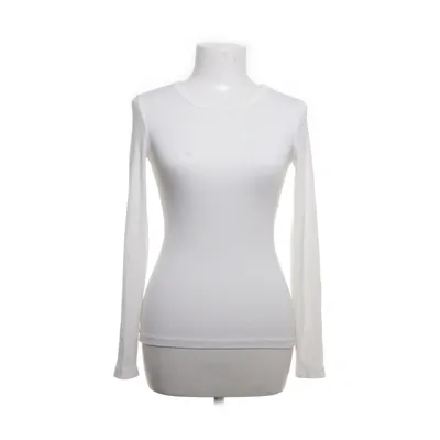 Långärmad t-shirt (Vit) från Gina Tricot Bomull, Elastan