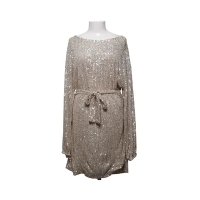 Robe de cocktail (Or) de Maja Nilsson Lindelöf x Gina Tricot Polyester