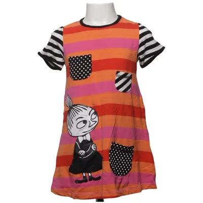 Robe (Orange, Rouge, Rose, Multicolore) de Moomin by Lindex Élasthane, Coton biologique