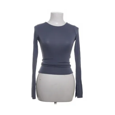 Langærmet t-shirt (Blå) fra Gina Tricot Elastan, Viscose