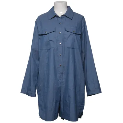 Robe chemise (Bleu) de Vonda Coton, Polyester