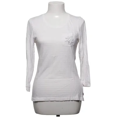 T-shirt à manches longues (Blanc, Rose) de Lexington Co Coton, Modal