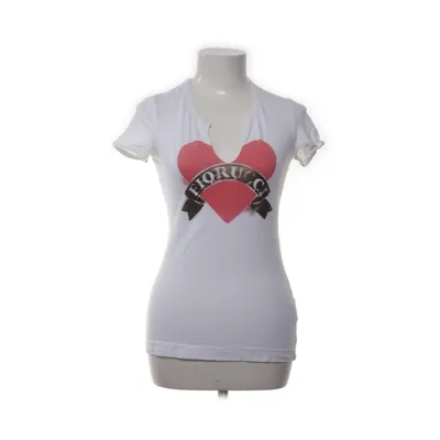 T-shirt (Vit, Röd, Brun) från Fiorucci Bomull, Elastan