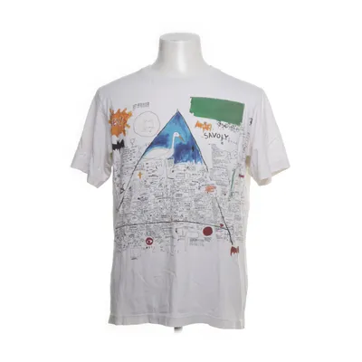 T-shirt (White, Multicolored) from Uniqlo Cotton