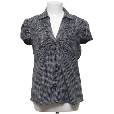 Chemise à manches courtes (Noir, Blanc) de Flash Coton, Élasthane
