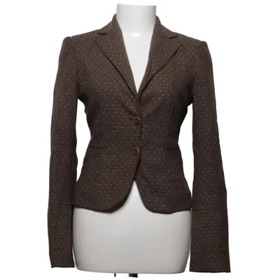 Blazer (Bruin) van Strenesse Blue Elastaan, Nylon, Wol