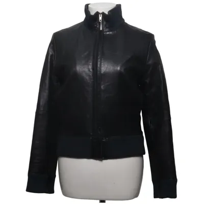 Leren jack (Zwart) van Hollies Stockholm Leer, Polyester