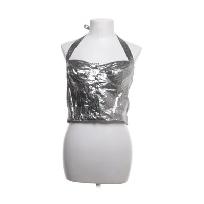 Halternecktopp (Silverfärgad) från Fashion Style Polyester