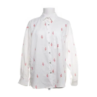 Shirt (White, Red) from Musy Muse Cotton