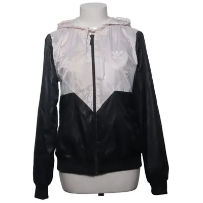 Träningsjacka (Svart, Vit) från Adidas Polyester