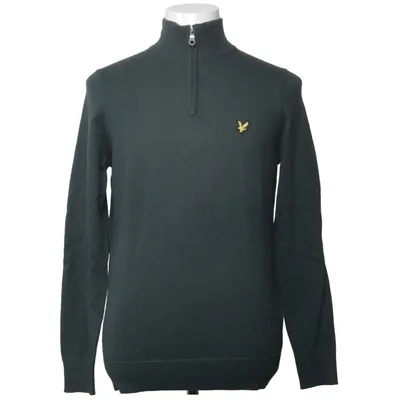 Sweater (Grøn) fra Lyle & Scott Bomuld, Merinould
