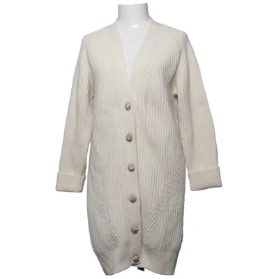 Cardigan (Blanc) de Ganni Polyamide, Laine