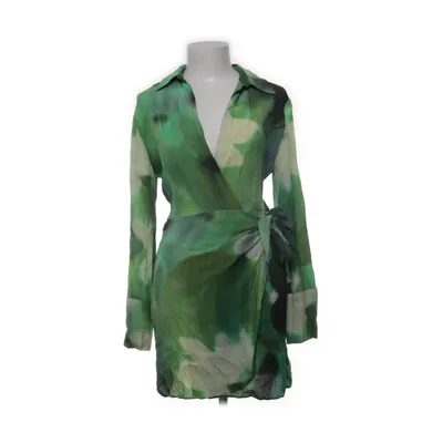 Omlottklänning (Grön, Flerfärgad) från Mango Polyester, Viskos