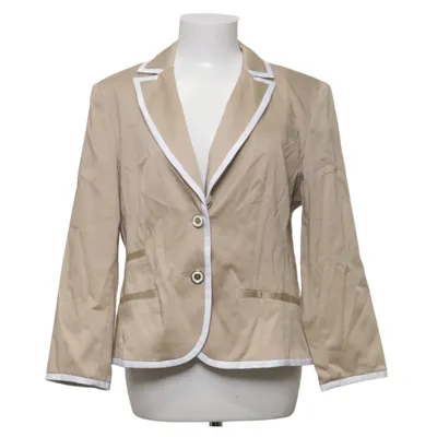 Blazer (Beige, White) from Montego Cotton, Elastane