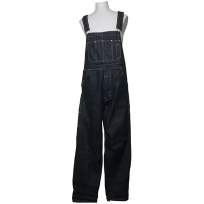Tuinbroek (Blauw) van Pike Brothers Katoen, Leer