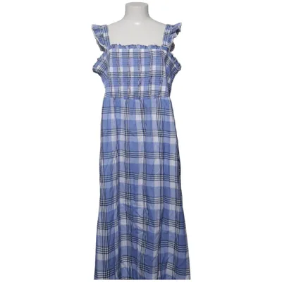 Maxi dress (Blue, White) from New Look Curves Cotton