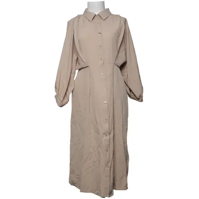 Shirt dress (Beige) from Samdan Cotton, Polyester