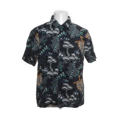 Kortärmad skjorta (Svart, Flerfärgad) från H&M Man Lyocell