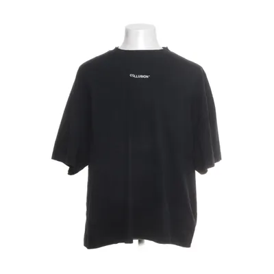 T-shirt (Zwart) van Collusion Katoen, Elastaan