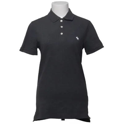 Pikétröja (Grå) från Abercrombie & Fitch Bomull, Elastan