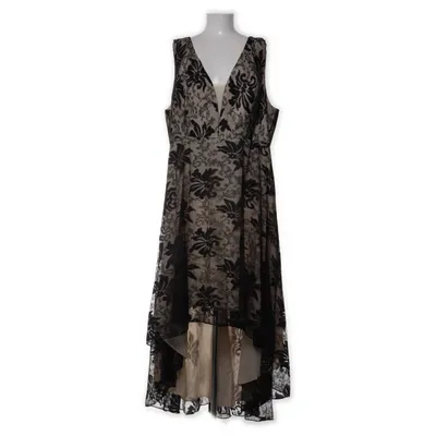 Aftenkjole (Sort, Beige) fra Shein Curve Polyester
