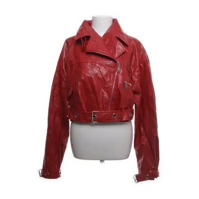 Bikerjacka (Röd) från PrettyLittleThing Polyester, Polyuretan
