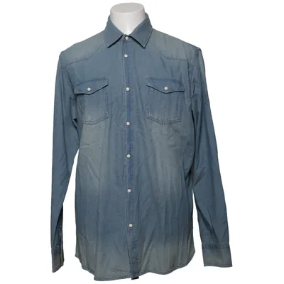 Denim shirt (Blue) from Livergy Cotton