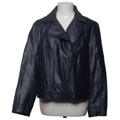 Bikerjack (Blauw) van Manguun Polyester, Polyurethaan, Viscose