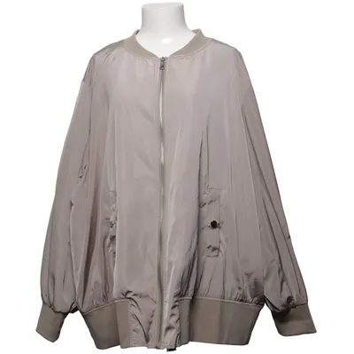 Bomber jacket (Beige) from Zizzi Recycled polyester