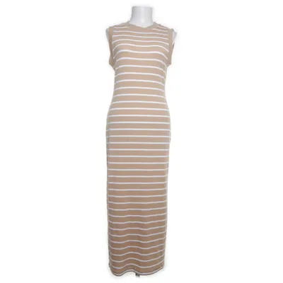 Maxi dress (Beige, White) from ASOS Design Cotton, Elastane, Polyester