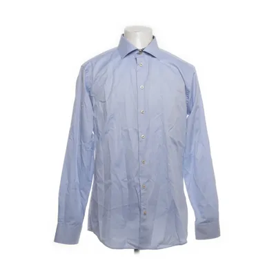 Shirt (Blauw, Wit) van Long Island Katoen