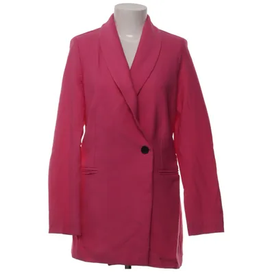 Blazer (Pink) from Trendyol Elastane, Polyester