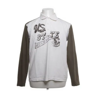 Henley T-shirt (Hvid, Grøn) fra Tom Tailor Bomuld