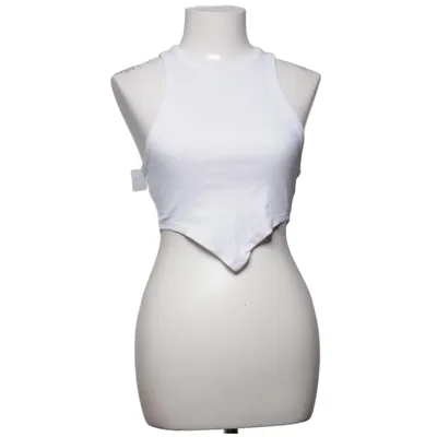 Crop top (White) from Collusion Cotton, Elastane