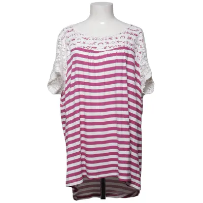 Top (Purple, White) from Sheego Trend Viscose