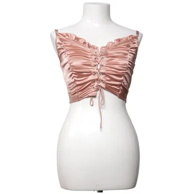 Crop top (Pink) fra Zaful Polyester, Polyurethan