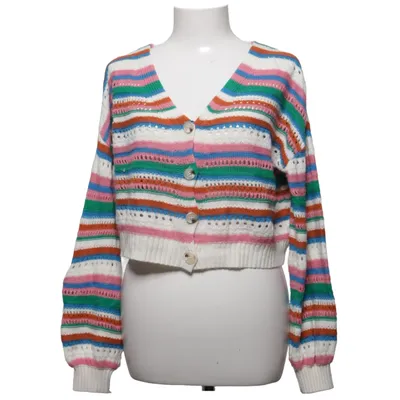 Cardigan (Blanc, Multicolore) de Shein Acrylique