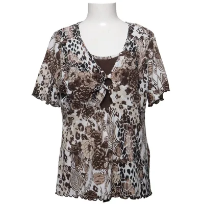 Top (Beige, Brown, Black) from Canda C&A Elastane, Polyester