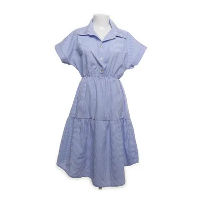 Skjortklänning (Vit, Blå) från New Collection Polyester, Viskos