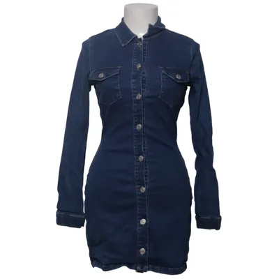 Jeansklänning (Blå) från Zara Authentic Denim by TRF Bomull, Elastan